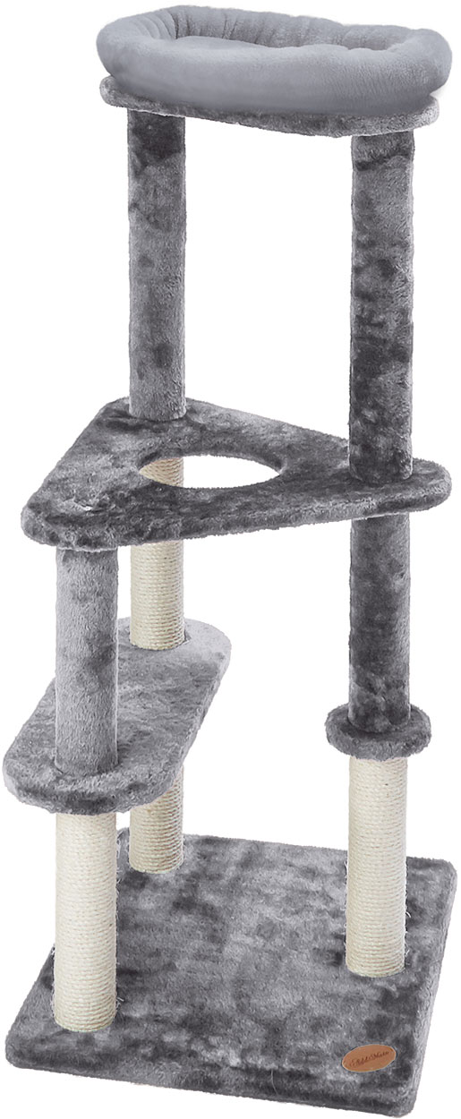 ［ペティオアドメイト(直送)］ねこまど ヴィラフォートキャットポール ゆったりベッド