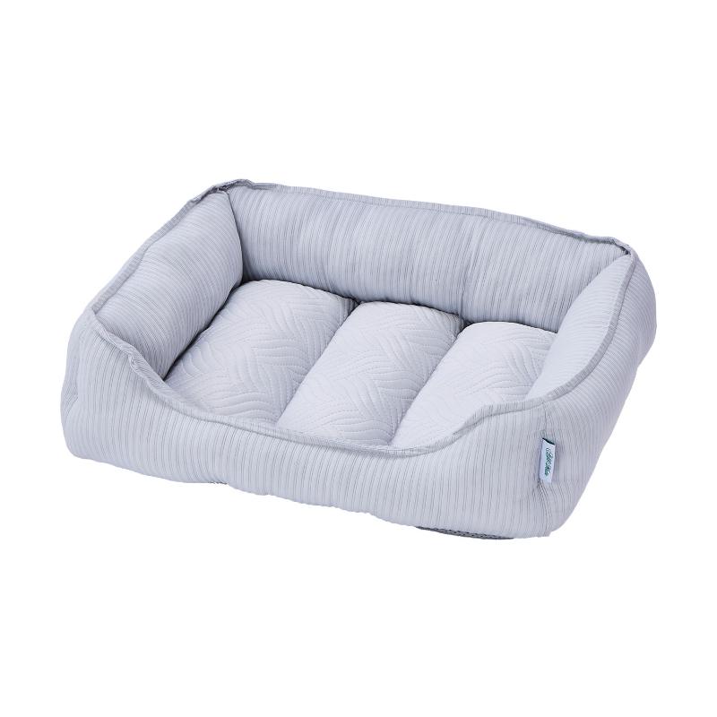 ［ペティオアドメイト］Cuna ひんやりボリュームスクエアベット ストーングレー