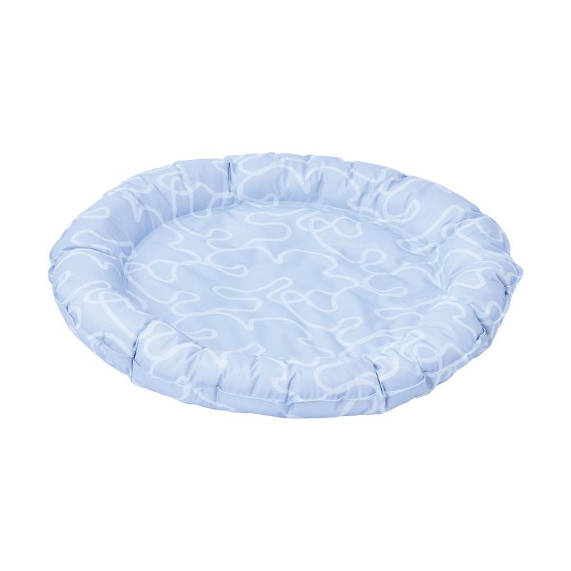 ［ペティオアドメイト］ジェル入りで冷たい フチ付ベッド ブルー