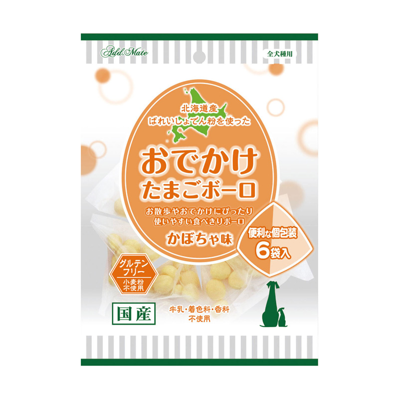 ［ペティオアドメイト］おでかけたまごボーロ かぼちゃ味 6袋入