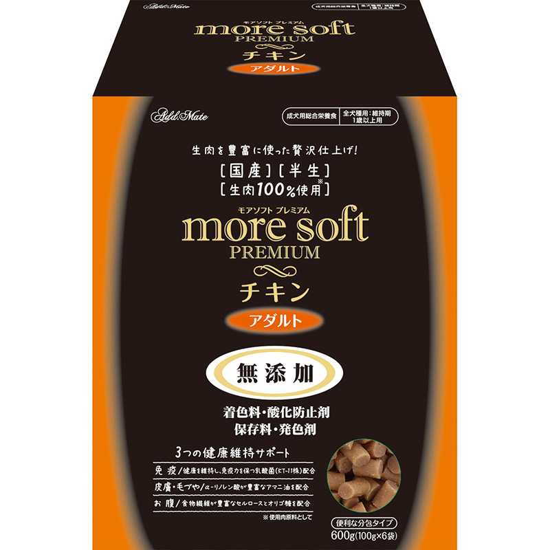 [ペティオ アドメイト] more soft プレミアム チキン アダルト 600g