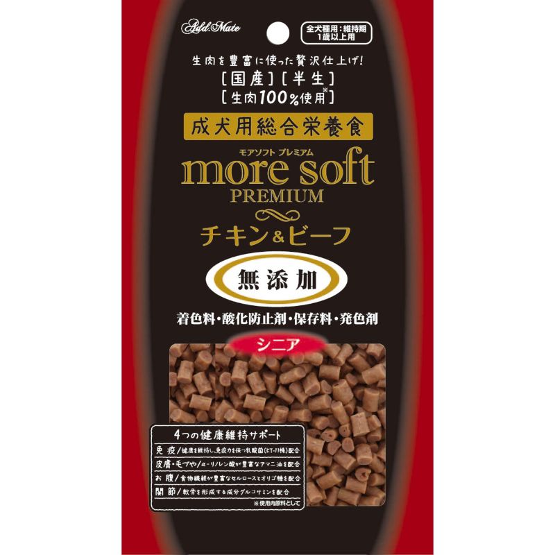 ［ペティオアドメイト］more softプレミアム チキン＆ビーフ シニア 60g