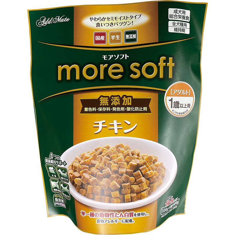 [ペティオアドメイト]  more soft チキンアダルト 600g