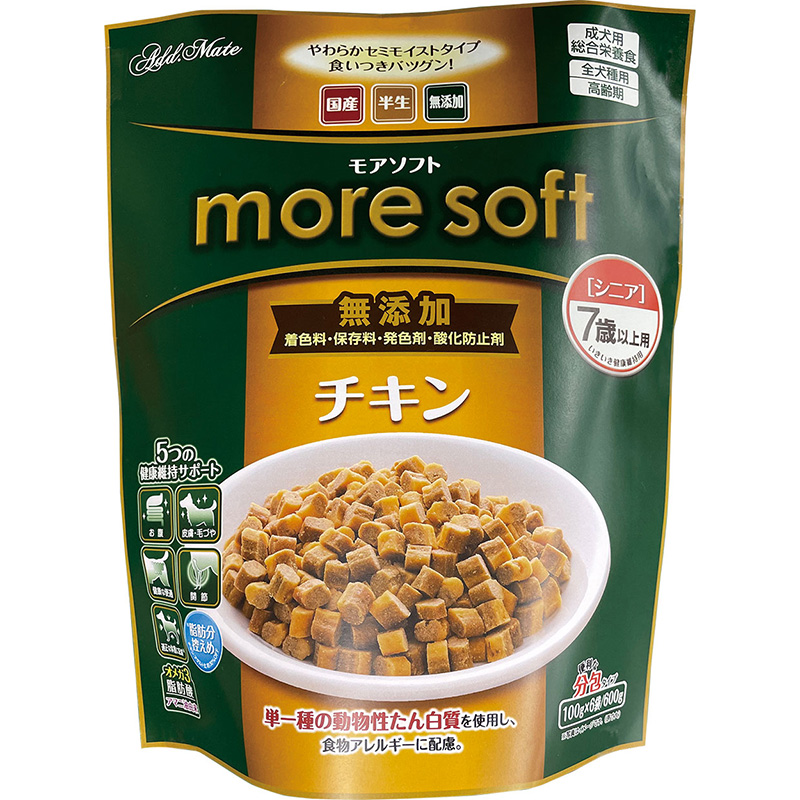 [ペティオアドメイト] more soft チキンシニア 600g