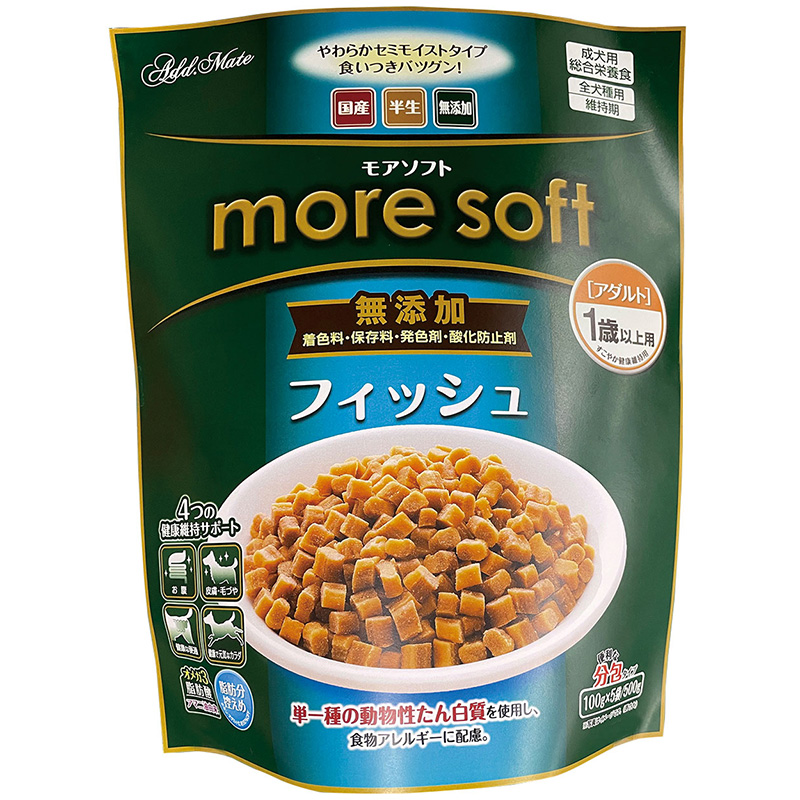 [ペティオアドメイト] more soft フィッシュアダルト 500g