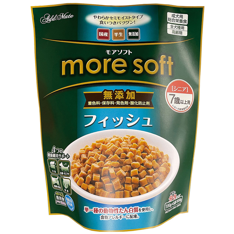 [ペティオアドメイト] more soft フィッシュシニア 500g