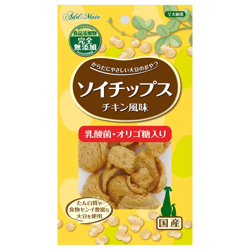 ［ペティオアドメイト(アウトレット直送②)］ソイチップス チキン風味 乳酸菌・オリゴ糖入り 20g ※賞味期限：2026年1月まで ※メーカー直送在庫限り ※発注単位・最低発注数量(納価合計：税抜50,000円以上)にご注意下さい