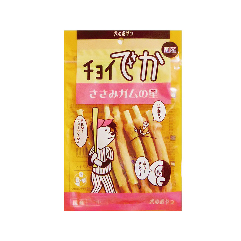 [わんわん(直送)] チョイでか ささみガムの星 7本 ／1ケース（36点） ※発注単位・最低発注数量(1ケース以上)にご注意下さい