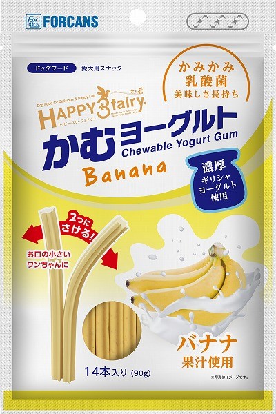 [フォーキャンス] ハッピー・スリーフェアリー かむヨーグルト バナナ 14個入　【5月特価】