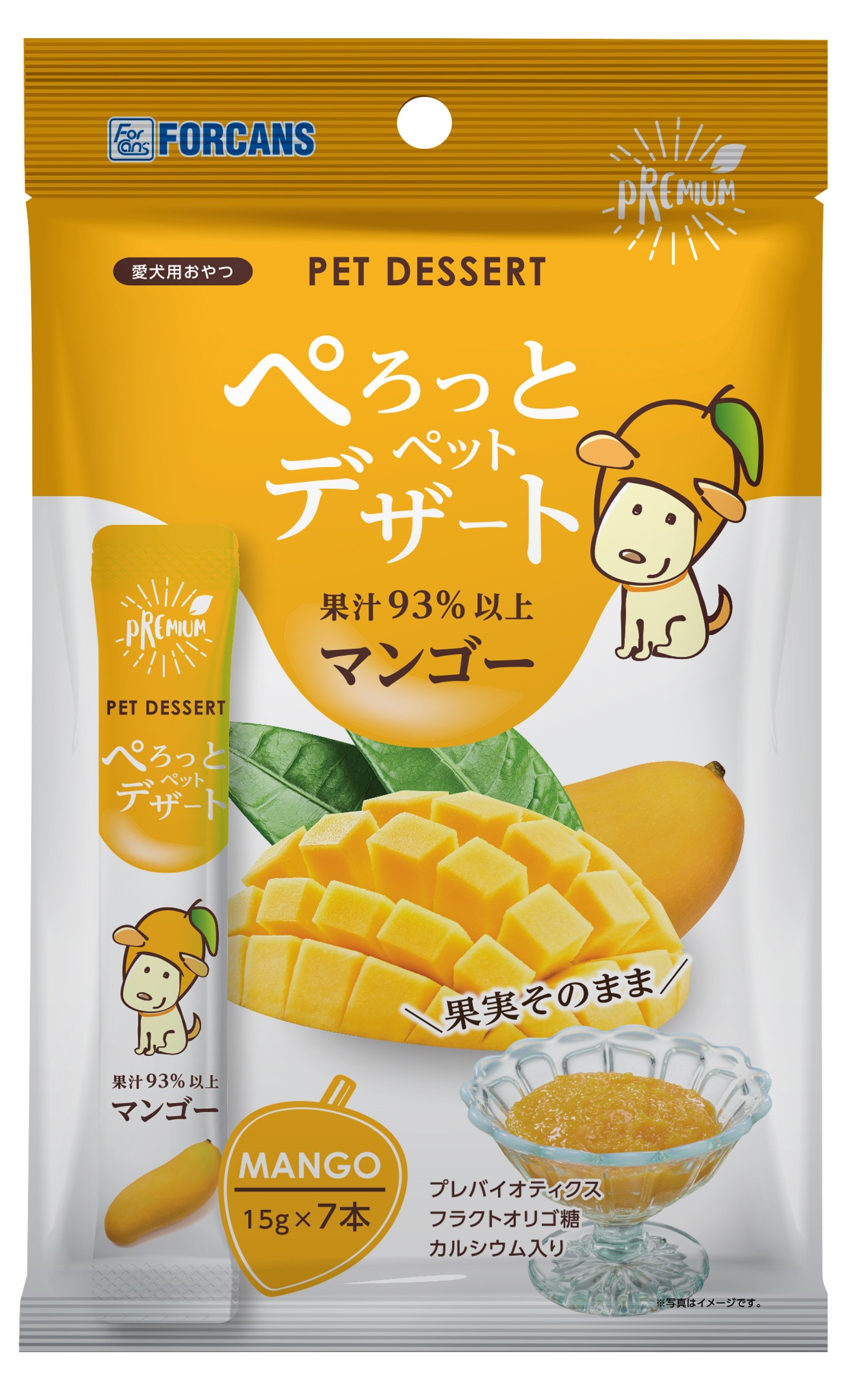 [フォーキャンス] ぺろっとペットデザート マンゴー味 15g×7本