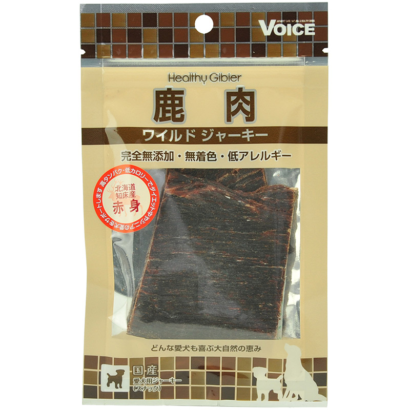 [ヴォイス] ヘルシージビエ 鹿肉ワイルドジャーキー 赤身 15g