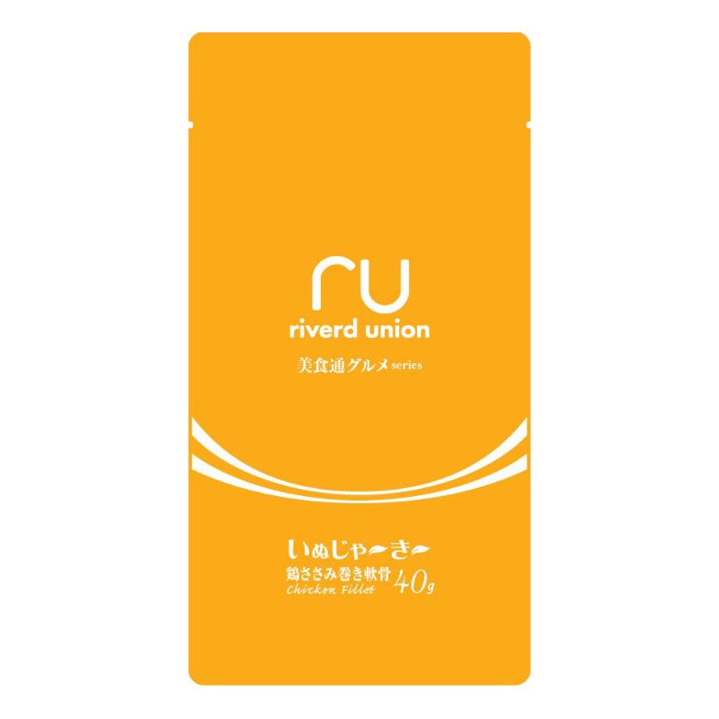 ［リバードコーポレーション］美食通グルメseries いぬじゃ～き～ 鶏ささみ巻き軟骨 40g