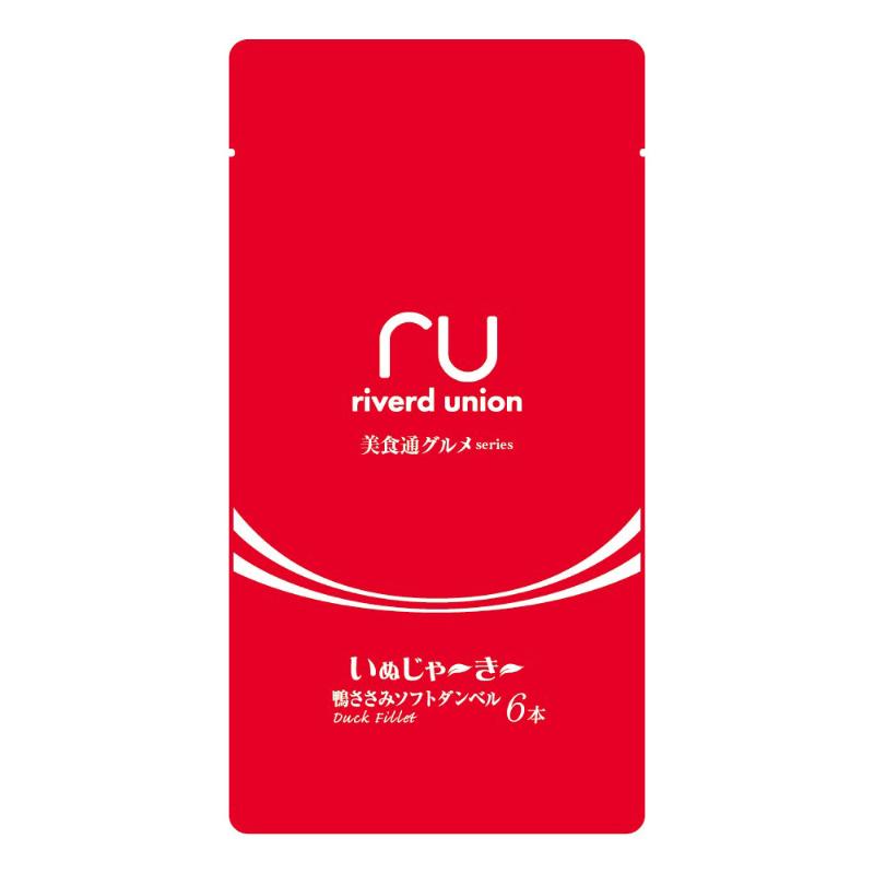 ［リバードコーポレーション］美食通グルメseries いぬじゃ～き～ 鴨ささみソフトダンベル 6本