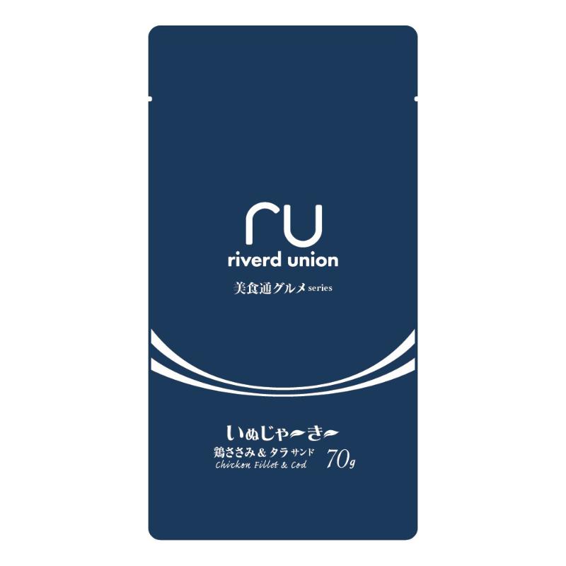 [リバードコーポレーション]美食通グルメseries いぬじゃ~き~ 鶏ささみ&タラ サンド 70g