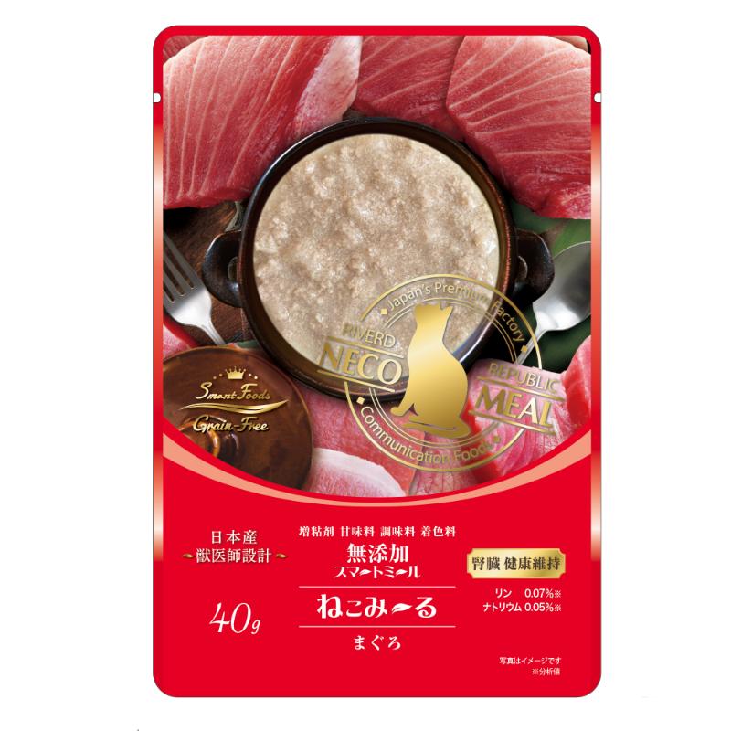 [リバードコーポレーション]ねこみ~る 無添加スマートフーズ 腎臓健康維持 まぐろ 40g