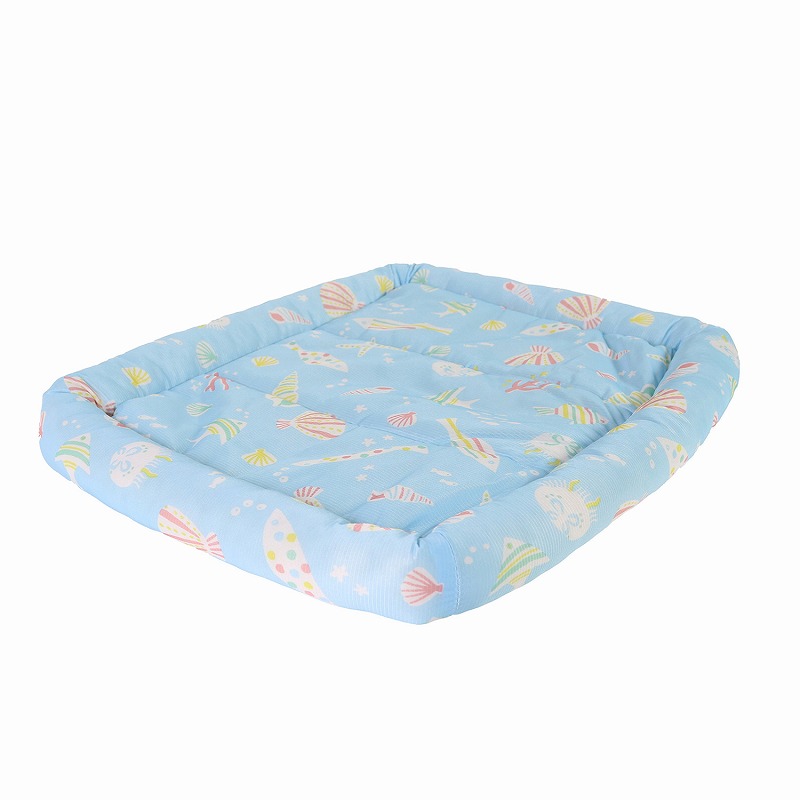 【アウトレット】[ドギーマンハヤシ]クールズ ふち付きマット うみのなか ブルー