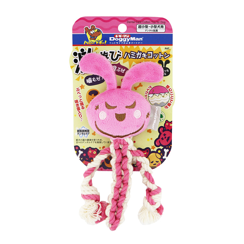 [ドギーマンハヤシ] 激遊びハミガキコットン うさっち SS