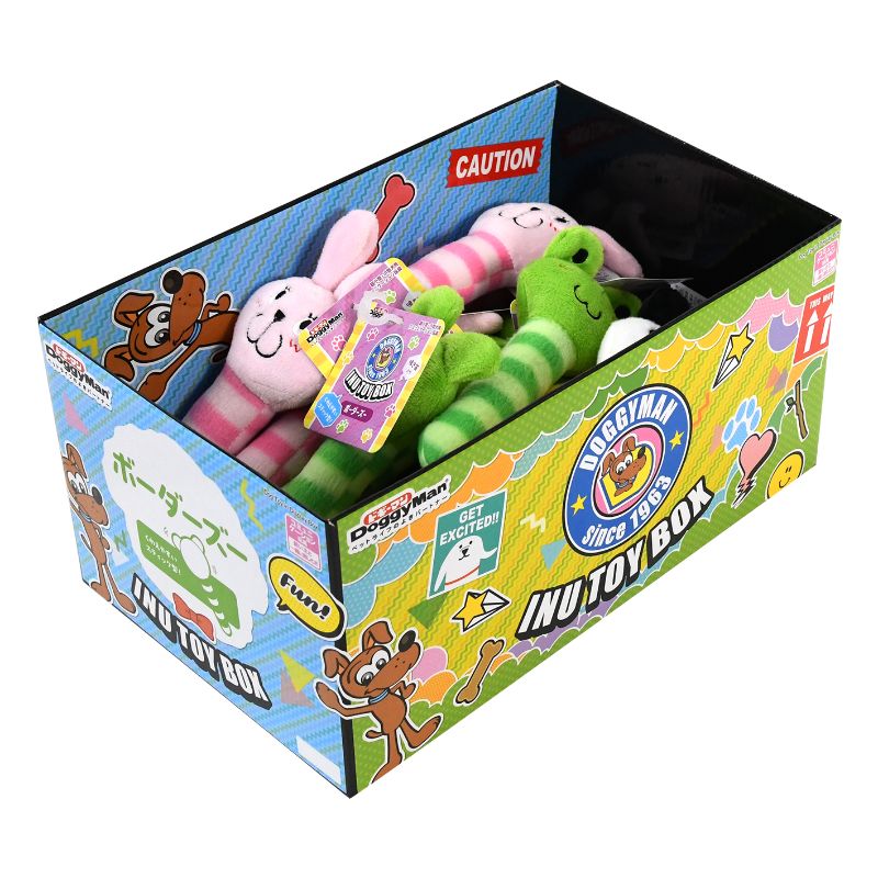 [ドギーマンハヤシ] InuToyBox ボーダーズー 1BOX (18個入り)／1セット（18点）