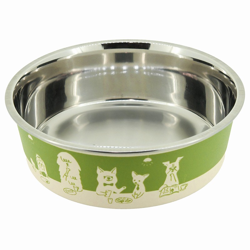 ［ドギーマンハヤシ］ステンレスの食器 ごはんにゃわん 犬用 SS ビストロ
