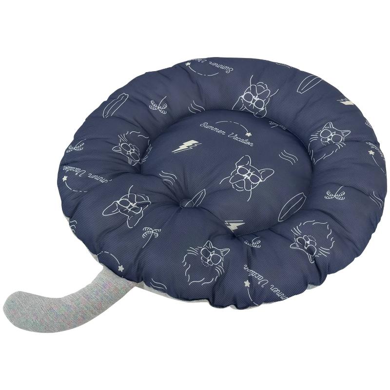 [ドギーマンハヤシ]クールズ しっぽクッション サマーライド ひんやりネイビー