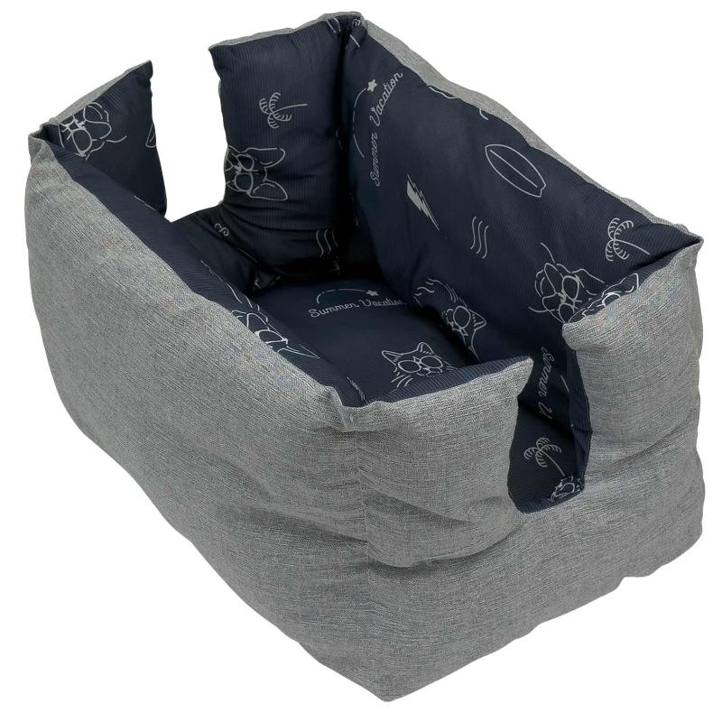 [ドギーマンハヤシ]クールズ はさまれベッド サマーライド ひんやりネイビー