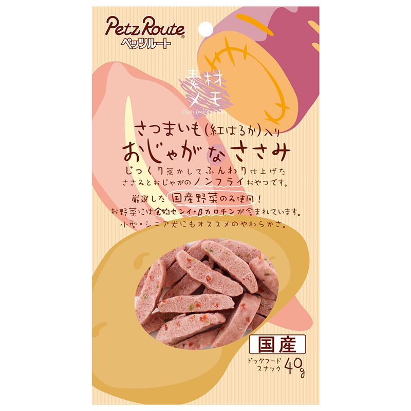 [ペッツルート] さつまいも入り おじゃがなささみ 40g