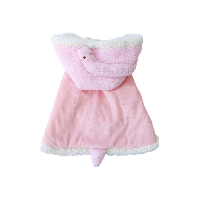 【アウトレット】［ペッツルート］へびさんコートM ピンク