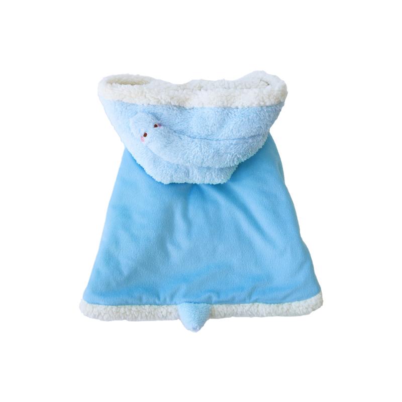 【アウトレット】［ペッツルート］へびさんコートM ブルー