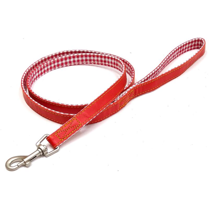 【アウトレット】［岡野製作所］コットンレザーリード#15 レッド