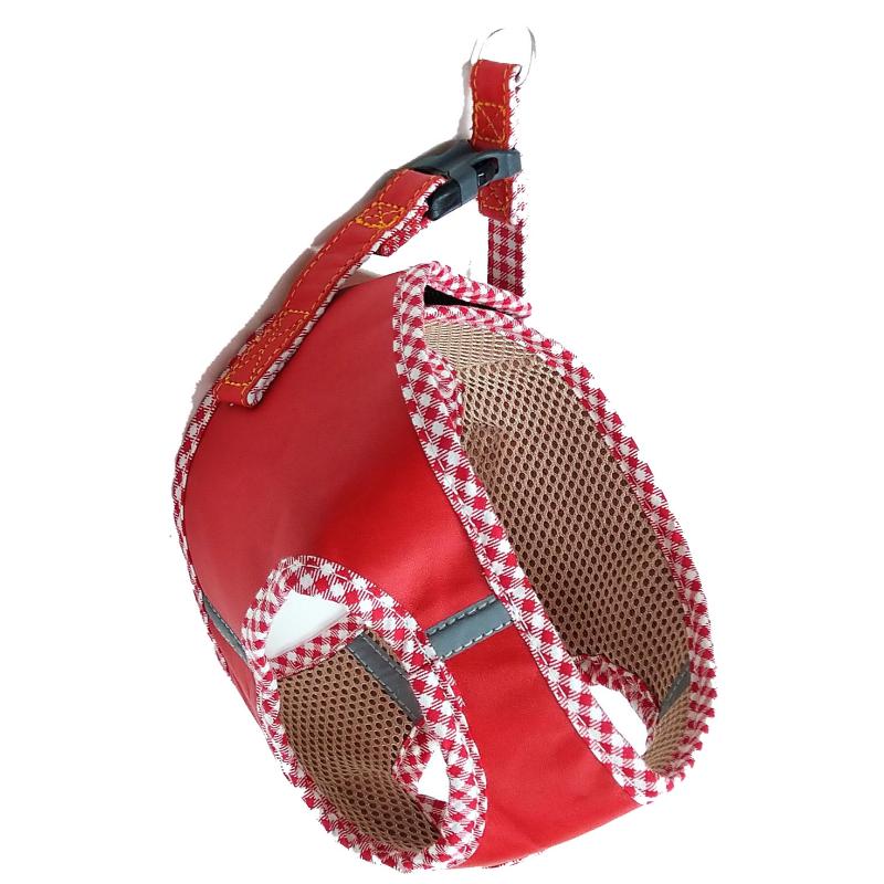 【アウトレット】[岡野製作所]コットンレザーソフトハーネスS レッド