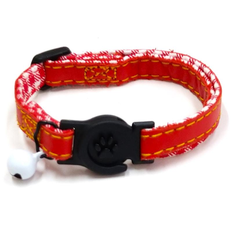 【アウトレット】［岡野製作所］コットンレザーキャットレッド