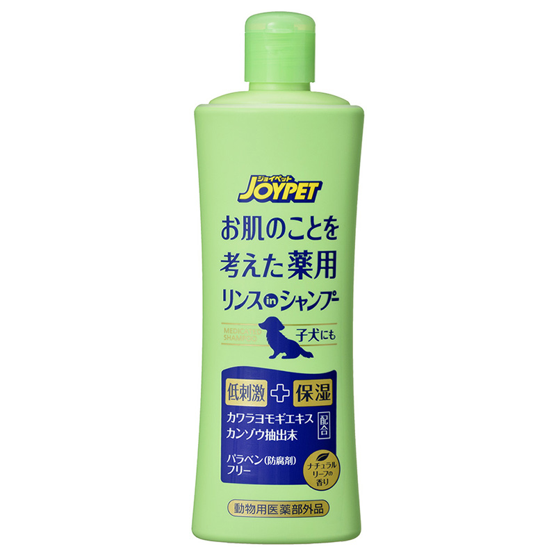 [アース・ペット] JOYPET お肌のことを考えた薬用リンスインシャンプー ナチュラルリーフの香り 300ml