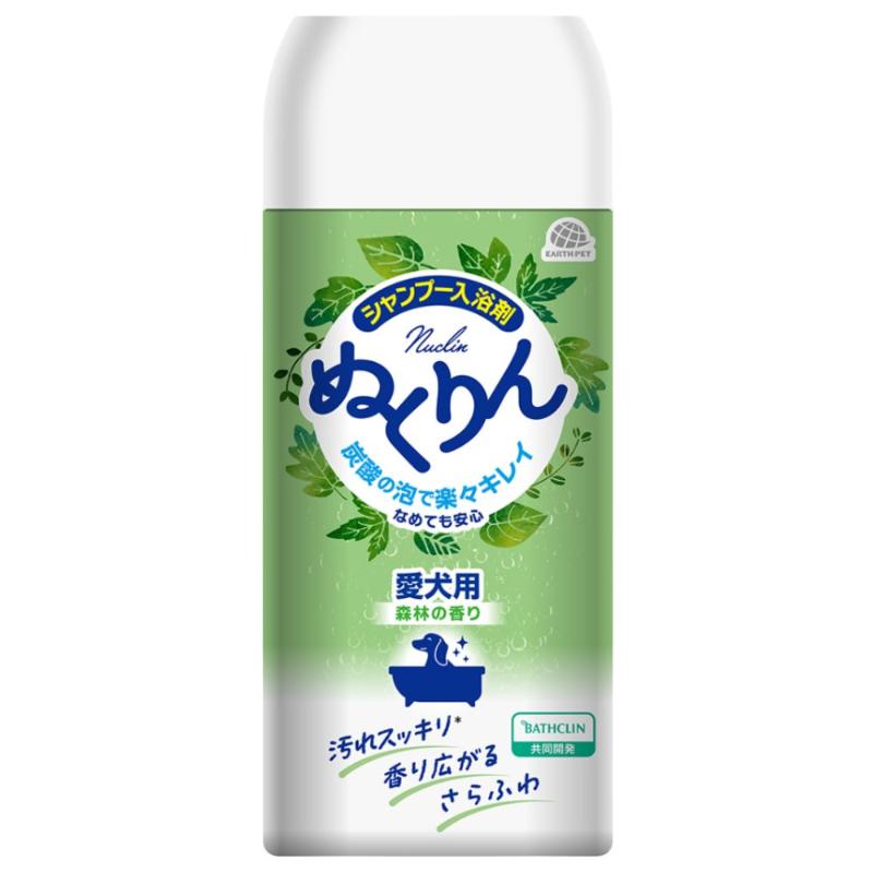 [アース・ペット]  愛犬用 炭酸入浴剤ぬくりん 森林の香り 300g