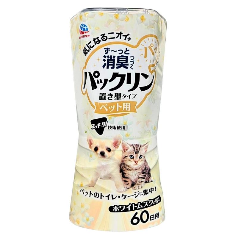 ［アース・ペット］パックリン 置き型タイプ ペット用 ホワイトムスクの香り 60日用 400ml