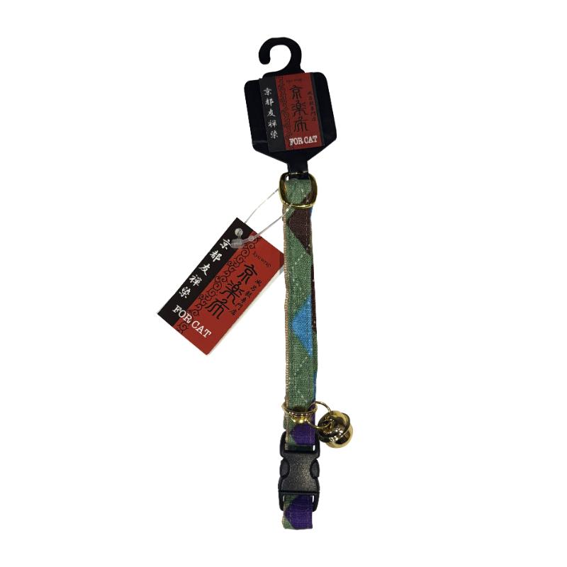 ［神戸工房］京楽布 格子 緑 M
