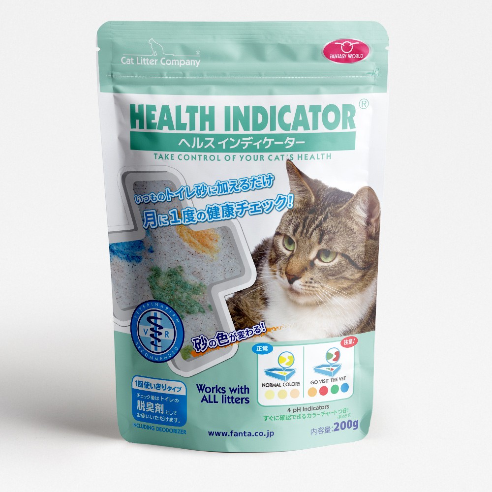 [ファンタジーワールド(直送)] HEALTH INDICATOR ヘルスインディケーター 月に1度、愛猫の健康チェック！ 200g ※発注単位・最低ご購入金額にご注意下さい