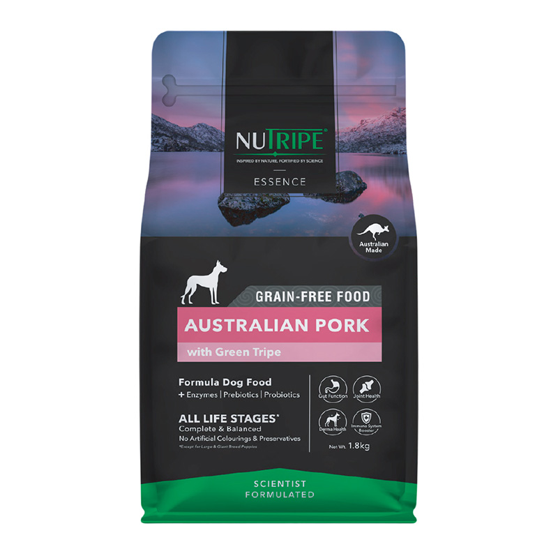 ［ファンタジーワールド］ニュートライプ グレインフリードライ ドッグ ポークwithグリーントライプ 1.8kg＜専門店商材＞