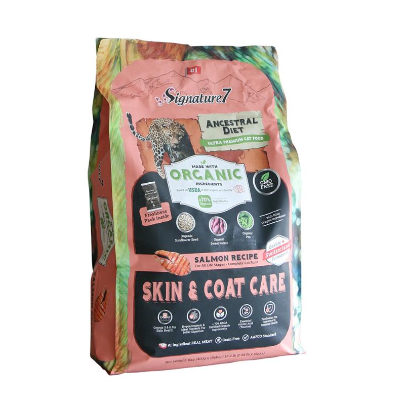 ［ファンタジーワールド(直送)］シグネチャー7 アンセストラルダイエット キャット スキン&コート サーモンレシピ6kg