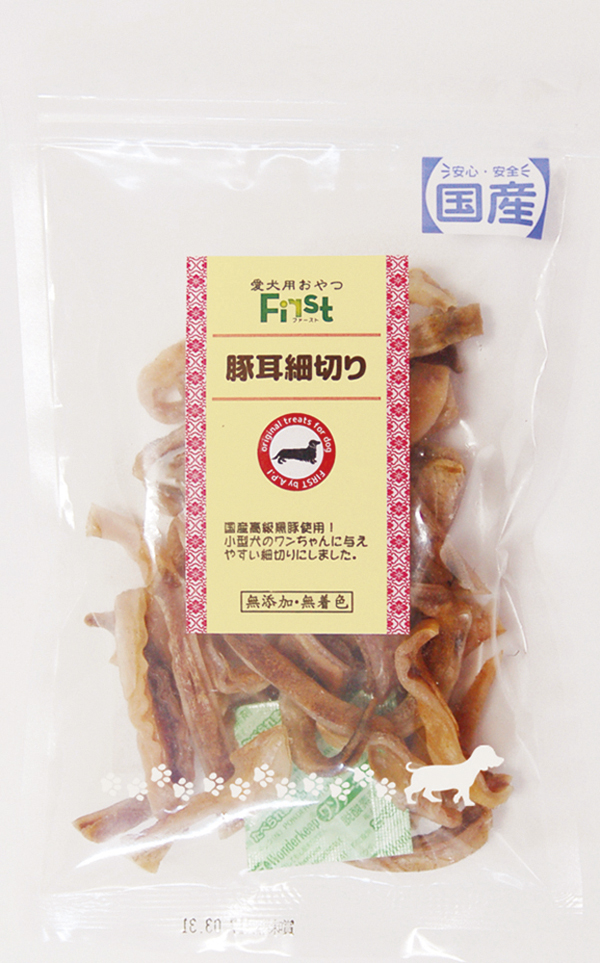 ［エースプロダクツ(直送)］First 豚耳細切り 70g ※最低ご購入金額にご注意下さい