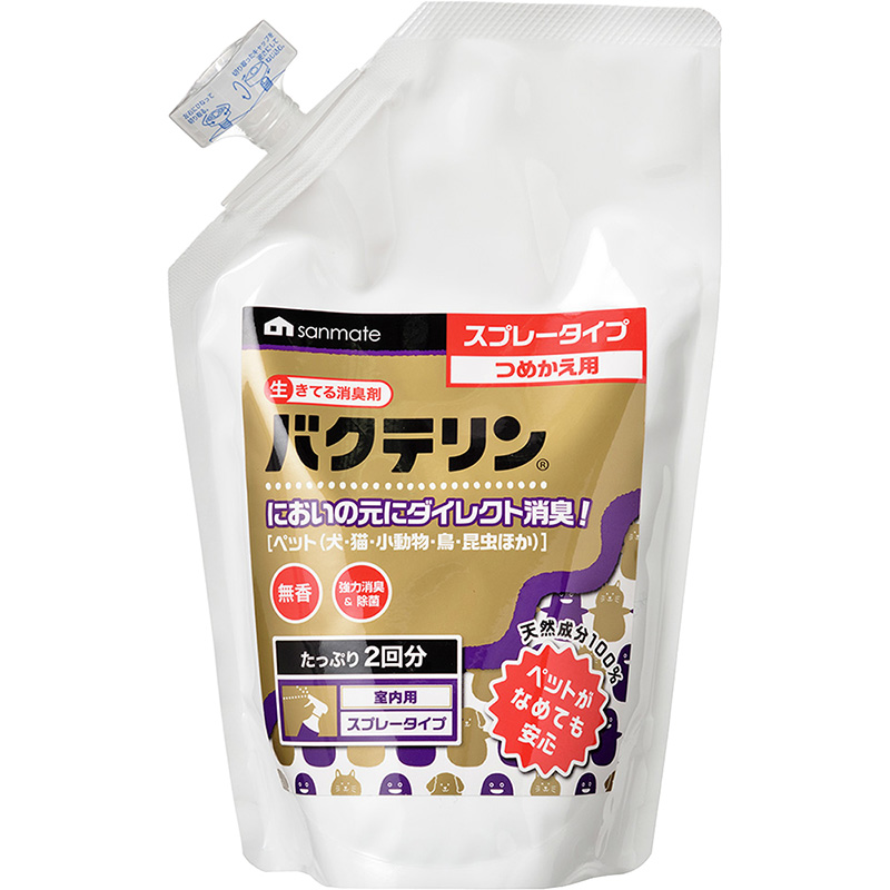 [サンメイト] バクテリン詰め替えパック 500ml