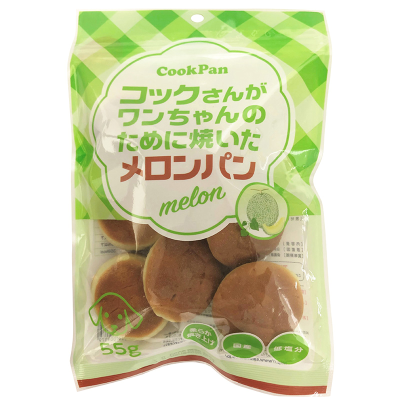 サンメイト コックさんがワンちゃんのために焼いたメロンパン 55g ペット用品の仕入は Petポチッと で