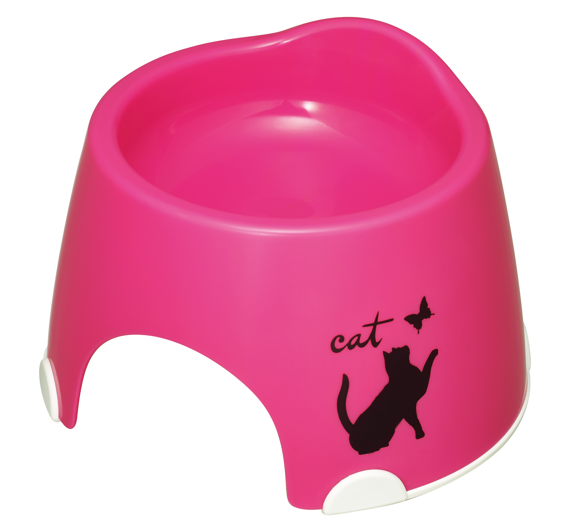 伊勢藤] 猫専用フードボール(すべり止め付) ピンクの卸売り | ペット 