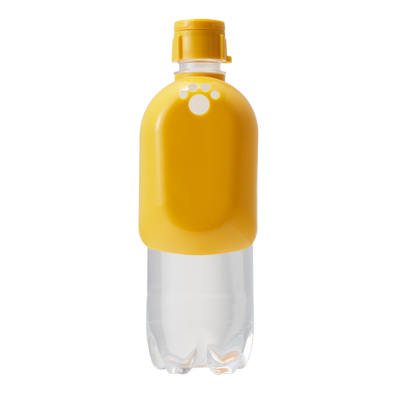 【アウトレット】［伊勢藤］おでかけ給水器＆マナーキャップ カラビナ付き イエロ―