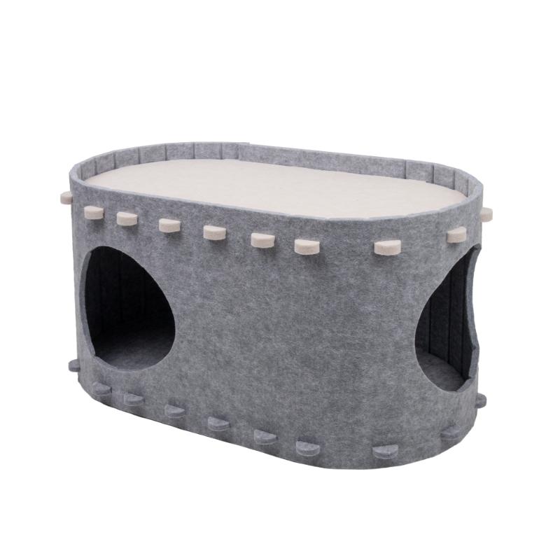 ［Petner］フロッキー 隠れん坊ハウス グレー