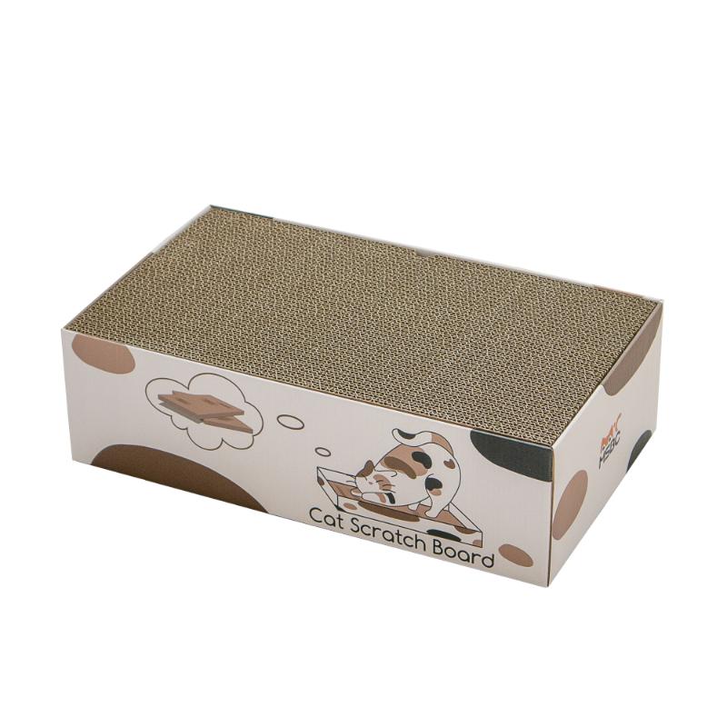 ［Petner］箱型爪とぎ 三毛柄 5枚入