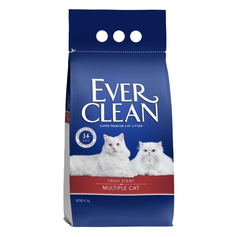 ［新東亜交易］エバークリーン 多頭飼い用猫砂 芳香タイプ 4.2kg