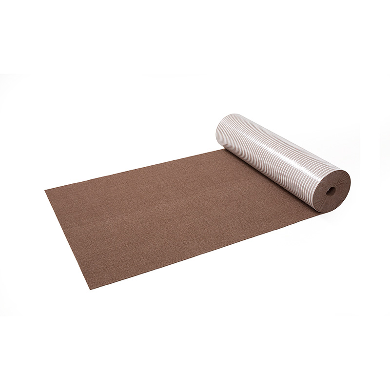 ［サンコー］おくだけ吸着ロングマット60×600cm ブラウン