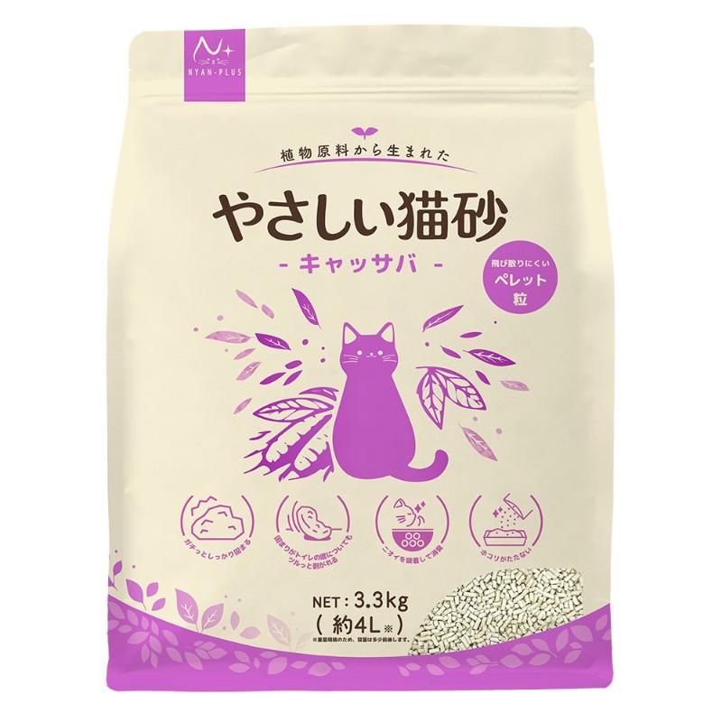 ［スーパーキャット］やさしい猫砂 キャッサバ ペレット粒 3.3kg