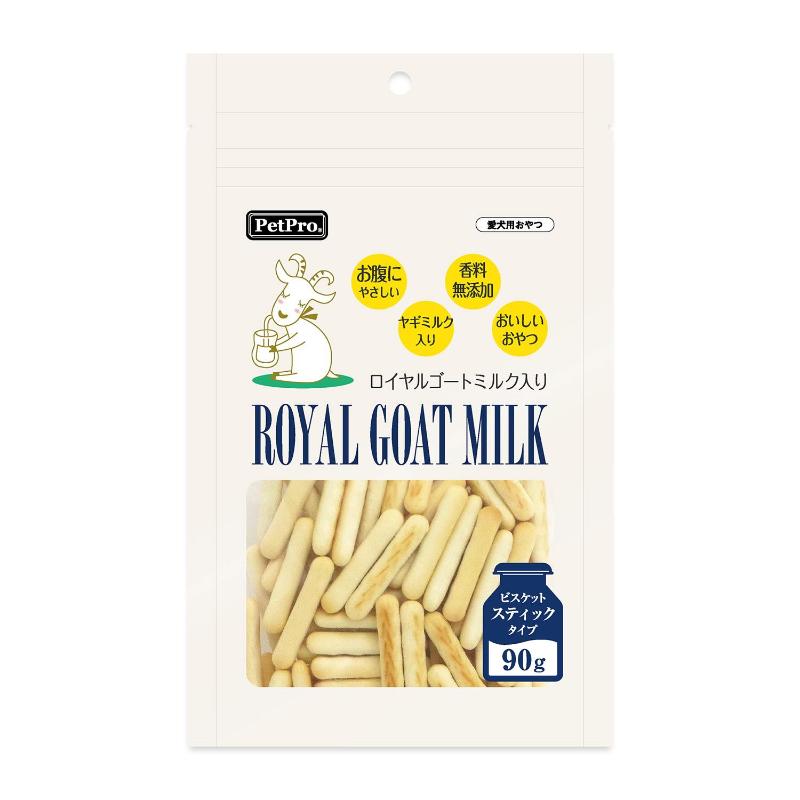 ［ペットプロジャパン］ペットプロ ロイヤルゴートミルク入りビスケット スティックタイプ 90g