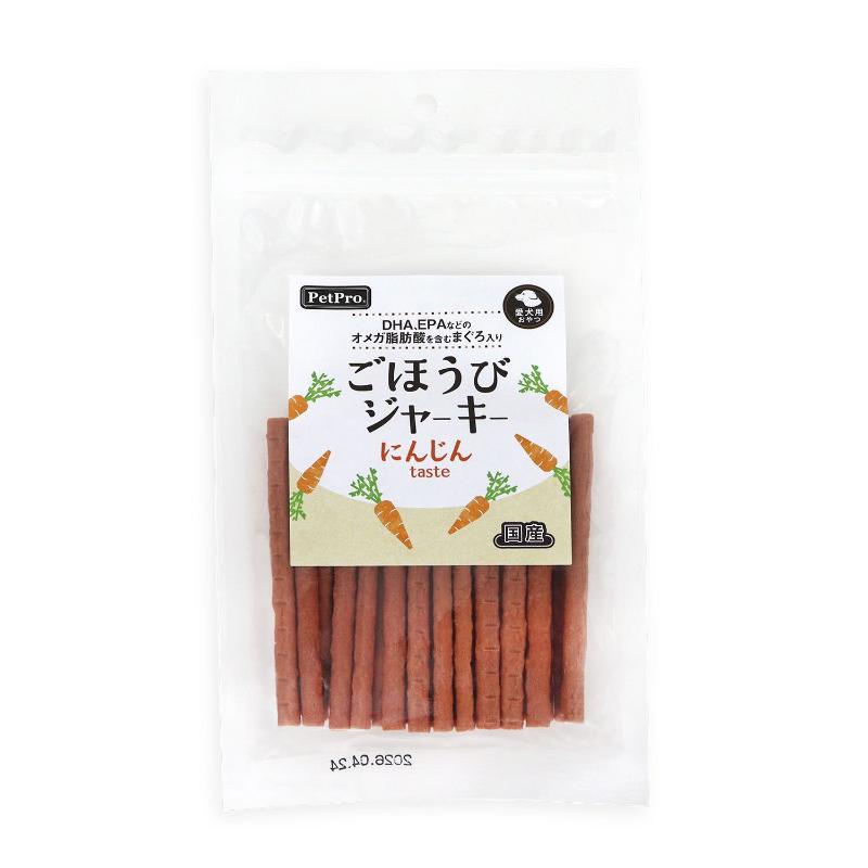 ［ペットプロジャパン］ペットプロ ごほうびジャーキー にんじんtaste 100g ※数量限定商品【ご予約受付9/15まで】展示会特価PP10